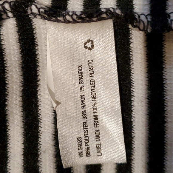 GAP women black and white stripes skirt M - Picture 4 of 6